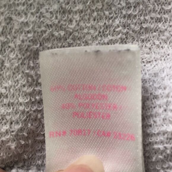 Victorias Secret Pink Logo Sweatshirt With Leopard Print Shoulders Size Small - Picture 16 of 16